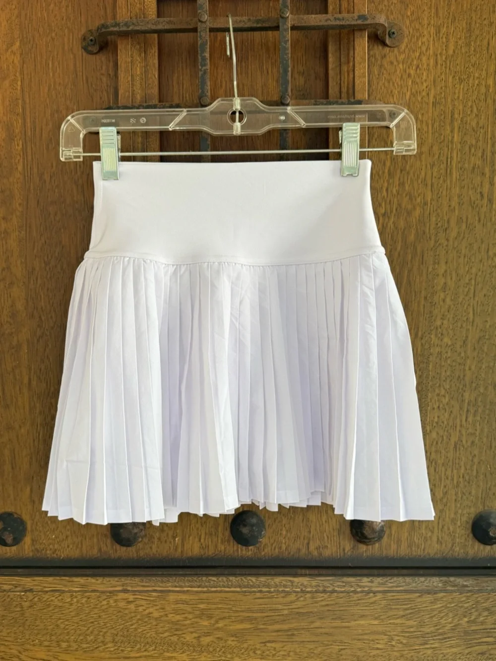 Alo Pleated White Mini Skirt Size XS